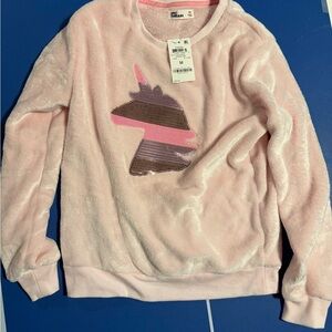 Epic Threads Pink Unicorn Fleece Top and Pants Set